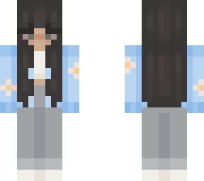 blue daisy cardigan