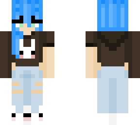 blue haired girl