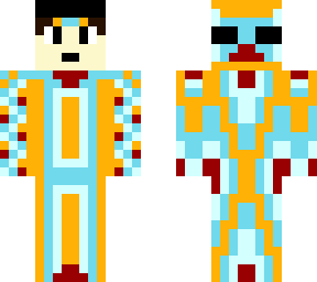 blue orange dude