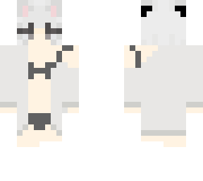 cat girl in a robe