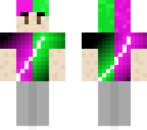 dark pink and green lightning