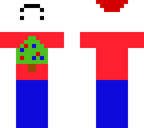 festive upside down head