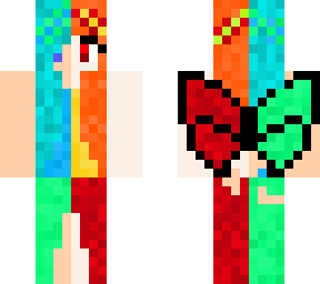 fire and water butterfly outfit