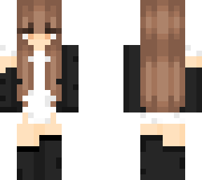 girl w sweater n dress n black socks