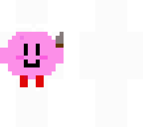 kirby with a knife