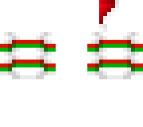 ob - white red & green w/ hat