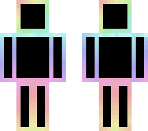 pastel black rainbow