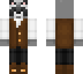 racoon in a vest