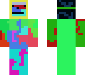 rainbow skin but a mask
