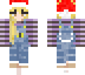 tubbo but purple in a santa hat