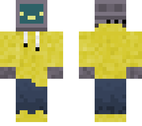 yellow hoodie tv head