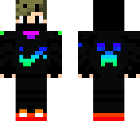 blond raindbow neon kid