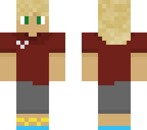blonde boy with mullet