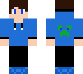 blue hoodie boy