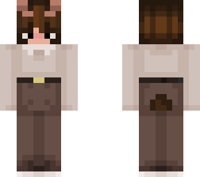 brown hair no gender person