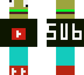 buger guy (unbeatable's youtube skin sub to the one with a hamburger icon)