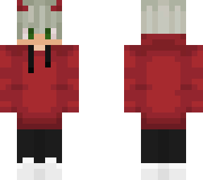 devil boy with red hoodie