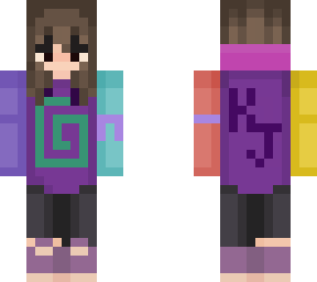 dmsp karl jacobs girl minecraft skin with ribbon