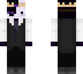 enderman with broken bunny mask