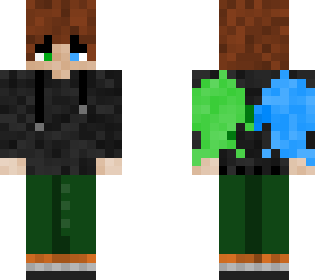 green and blue bird boy