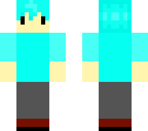 ***** with cyan hair