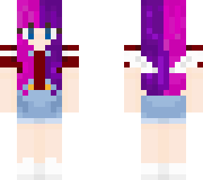new minecraft skin (split dye) :))