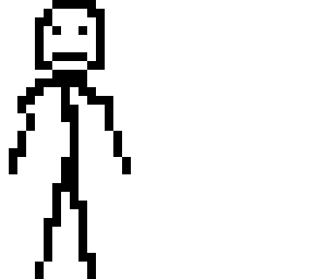 stikcman en blanco y *****
