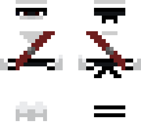 white black ninja