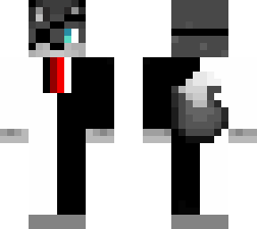 wolf ins suit whit eyepatch