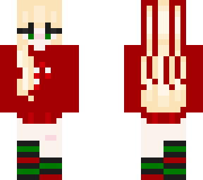 aesthetic candy cane girl