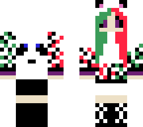 backwards christmas panda outfit