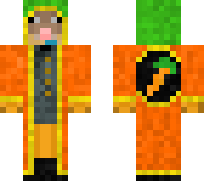 carrot priest with suit under robe