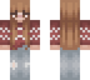 christmas skin without hat : hair creds go to europe on planet mincraft
