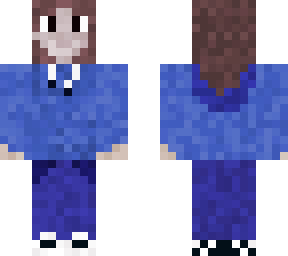 cozy blue sweater girl skin