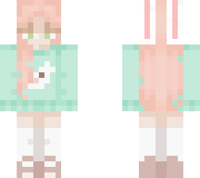 cute bunny girl in sweater 2