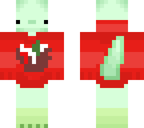 green axolotl, christmas theme
