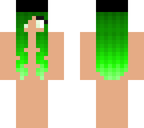 green hair template