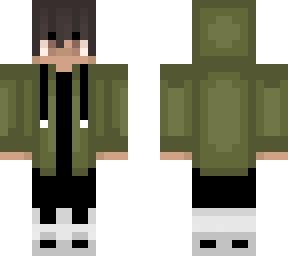 green hoodie