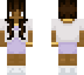 lilac dress with white shirt