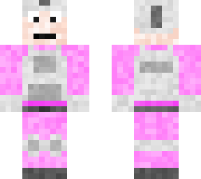pink and white soldier without balaclava