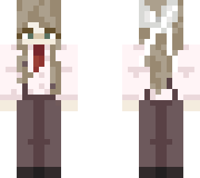 quackity les nevadas outfit but girl edition brown/blonde hair