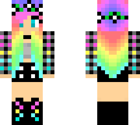 rainbow flower girl