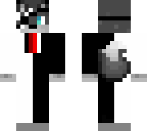 wolf in black and white suit v3