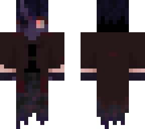 a demon in darkened violet