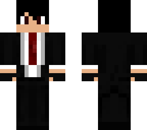 boy whith black suit | Minecraft Skin