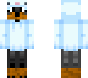 dount the dog in oorainoo's cyan axolotl hoodie