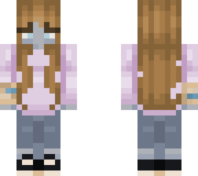 ghost girl with purple sweater