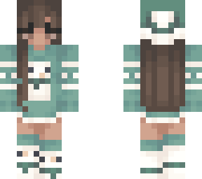 Jade Snowman Girl Minecraft Skin