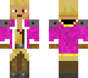 minecraft dungeons character (with enchanted amor)