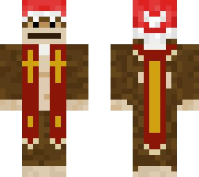 monky man in santy hat